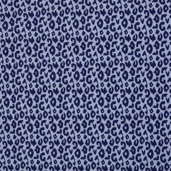 Preview: Baumwolljersey Happy Leo Hellblau/Dunkelblau by Swafing von Cherry Picking